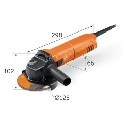 Amoladora FEIN 1000w 125mm CG10-125