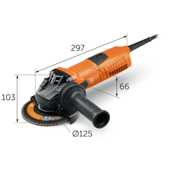 Amoladora FEIN 1300w 125mm CG13-125 Vreg