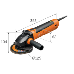 Amoladora FEIN 125mm CG15-125BL INOX