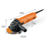 Amoladora FEIN 1000w 125mm CG10-125